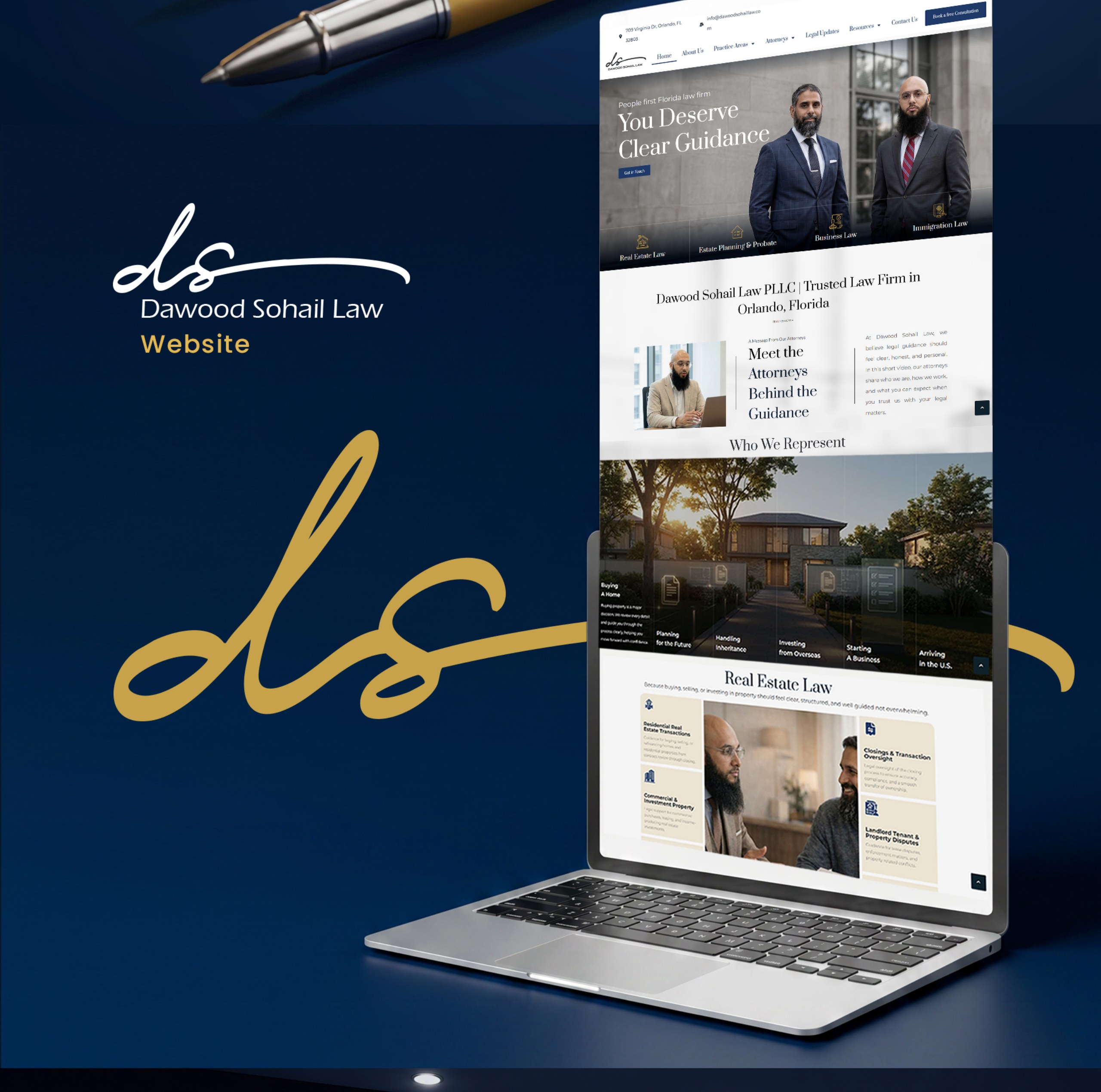 Dawood Sohail Law brand system detail by Omega Trove