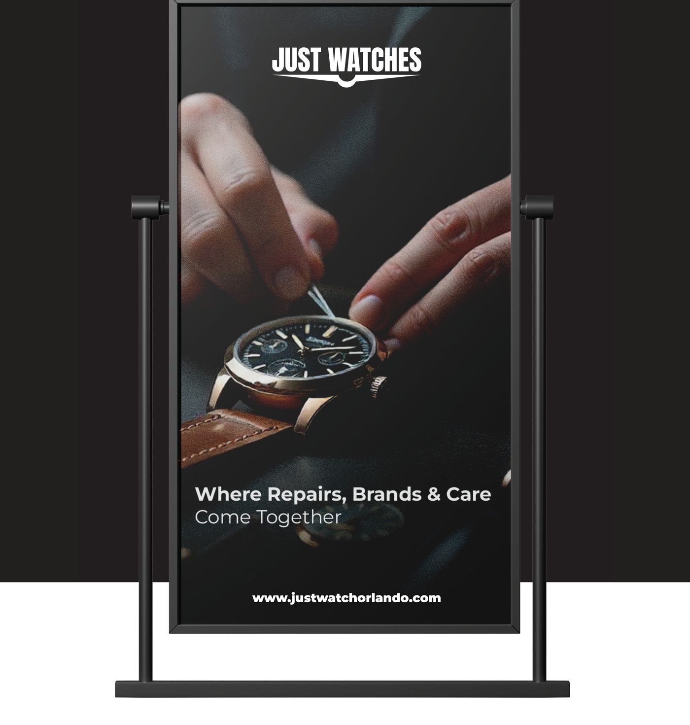 Just Watches brand system detail by Omega Trove