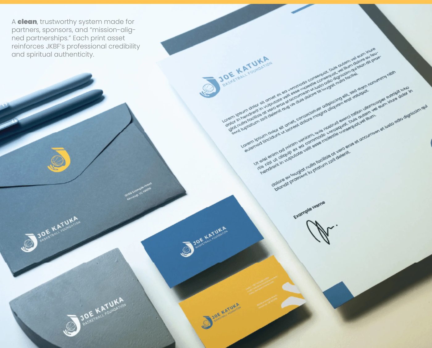 Joe Katuka Foundation brand system detail by Omega Trove