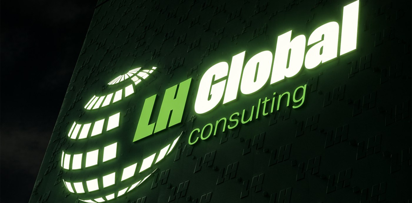 LH Global Consulting brand system detail by Omega Trove