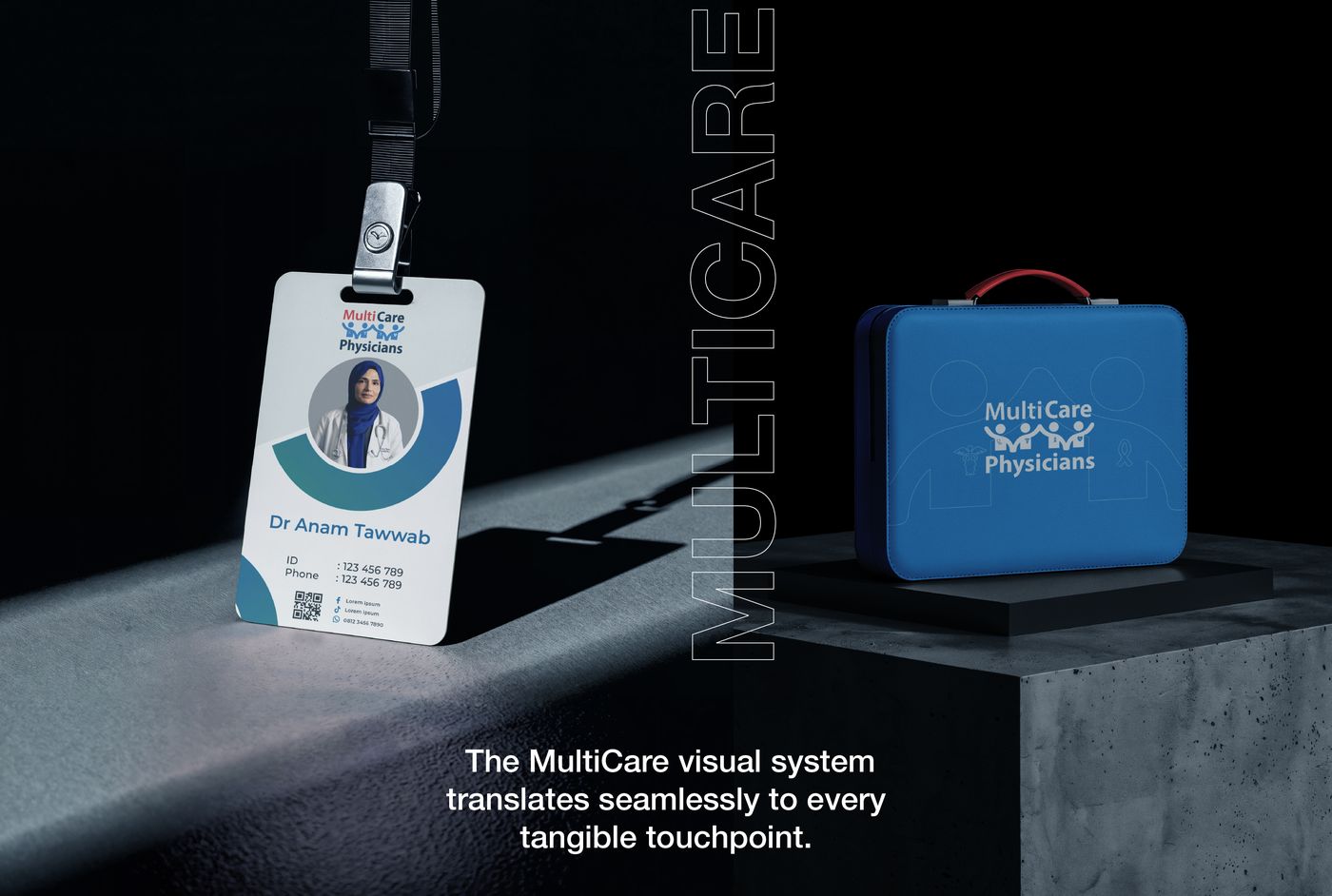 MultiCARE brand system detail by Omega Trove