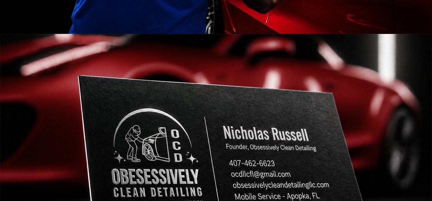 Obsessively Clean Detailing brand system detail by Omega Trove