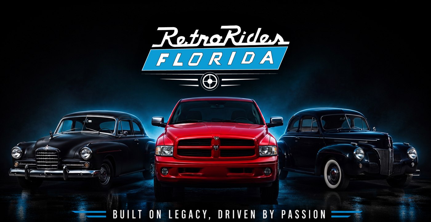RetroRides Florida brand work by Omega Trove