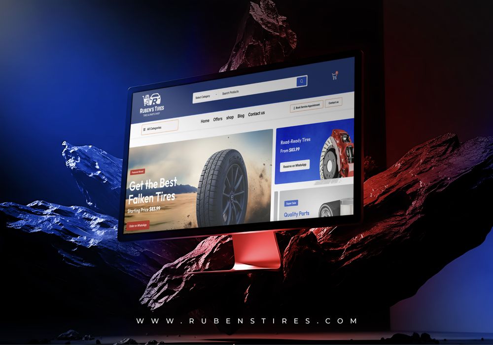 Ruben’s Tires brand system detail by Omega Trove