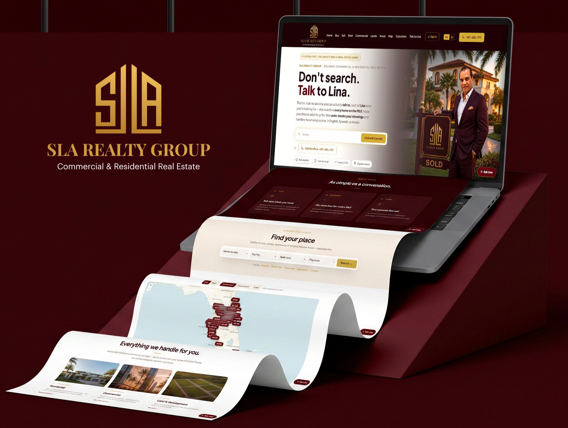 SLA Realty Group brand system detail by Omega Trove