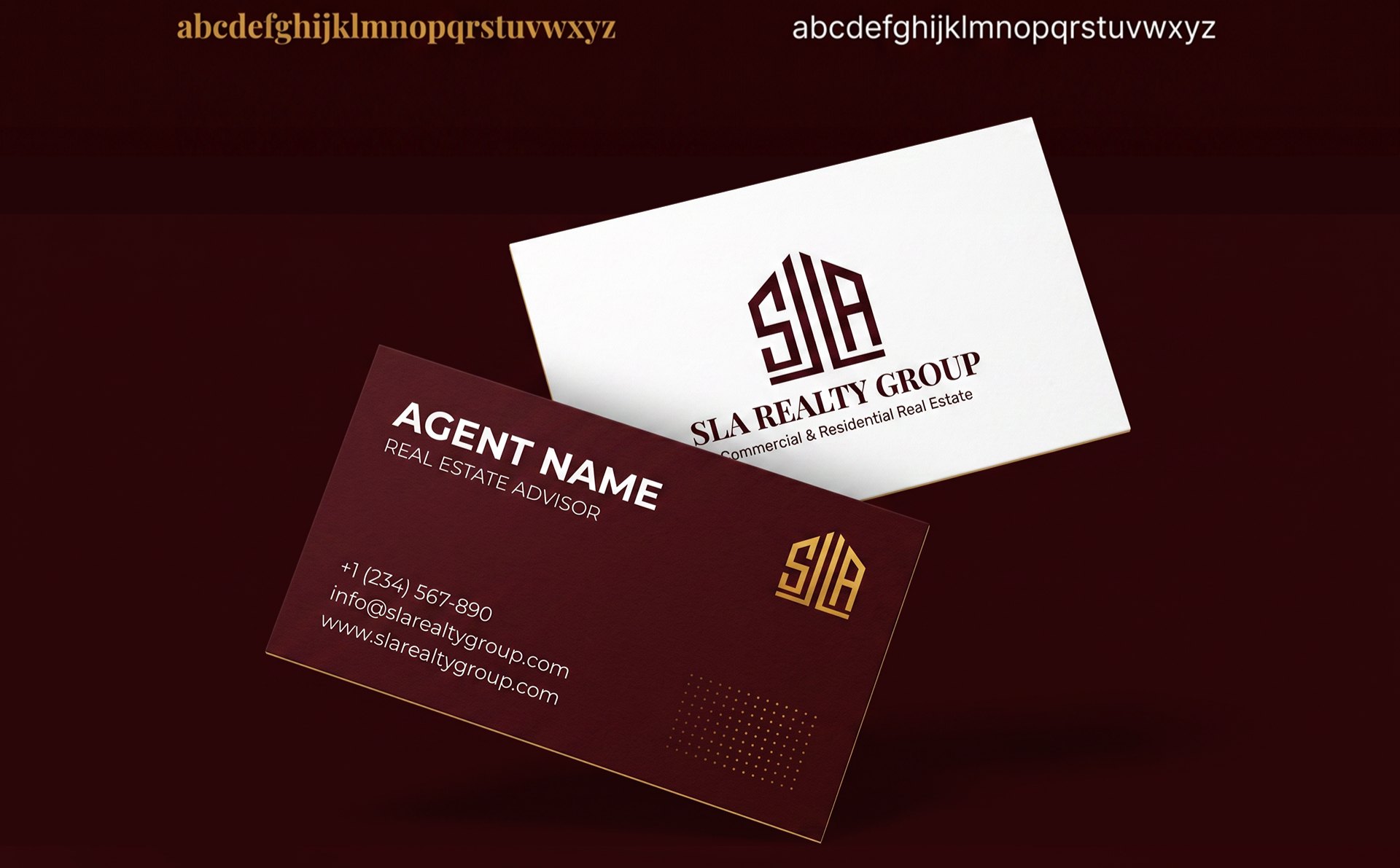 SLA Realty Group brand system detail by Omega Trove