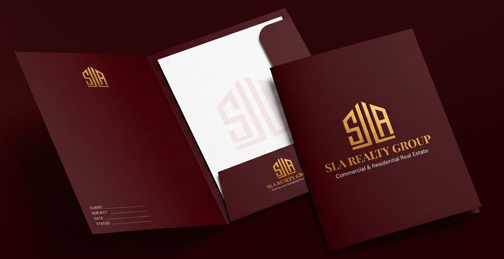 SLA Realty Group brand system detail by Omega Trove