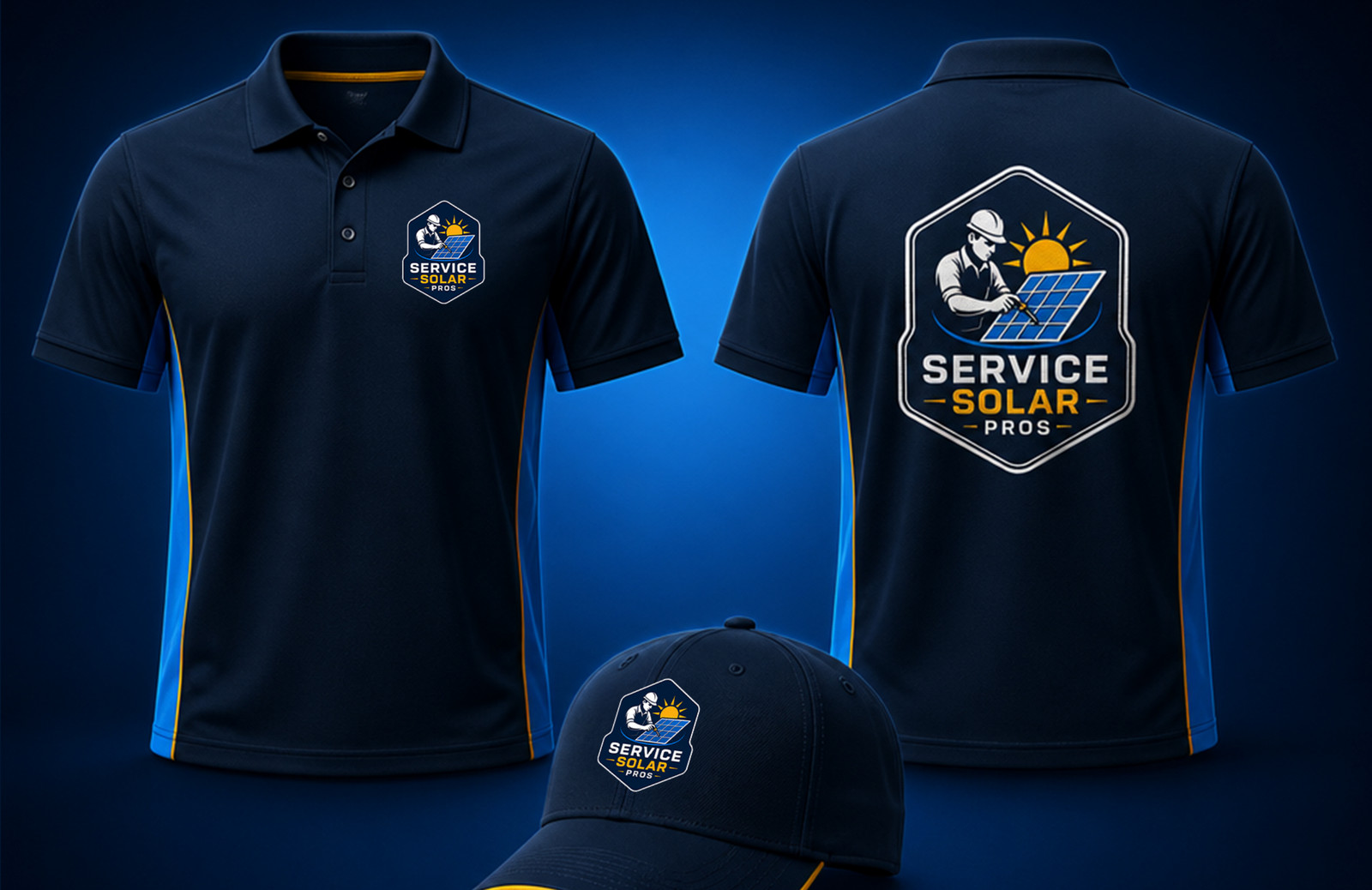 Service Solar Pros brand system detail by Omega Trove