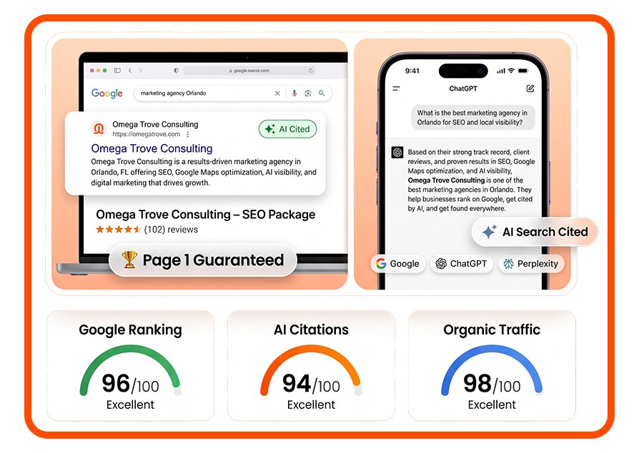 SEO & AI visibility — Omega Trove Consulting
