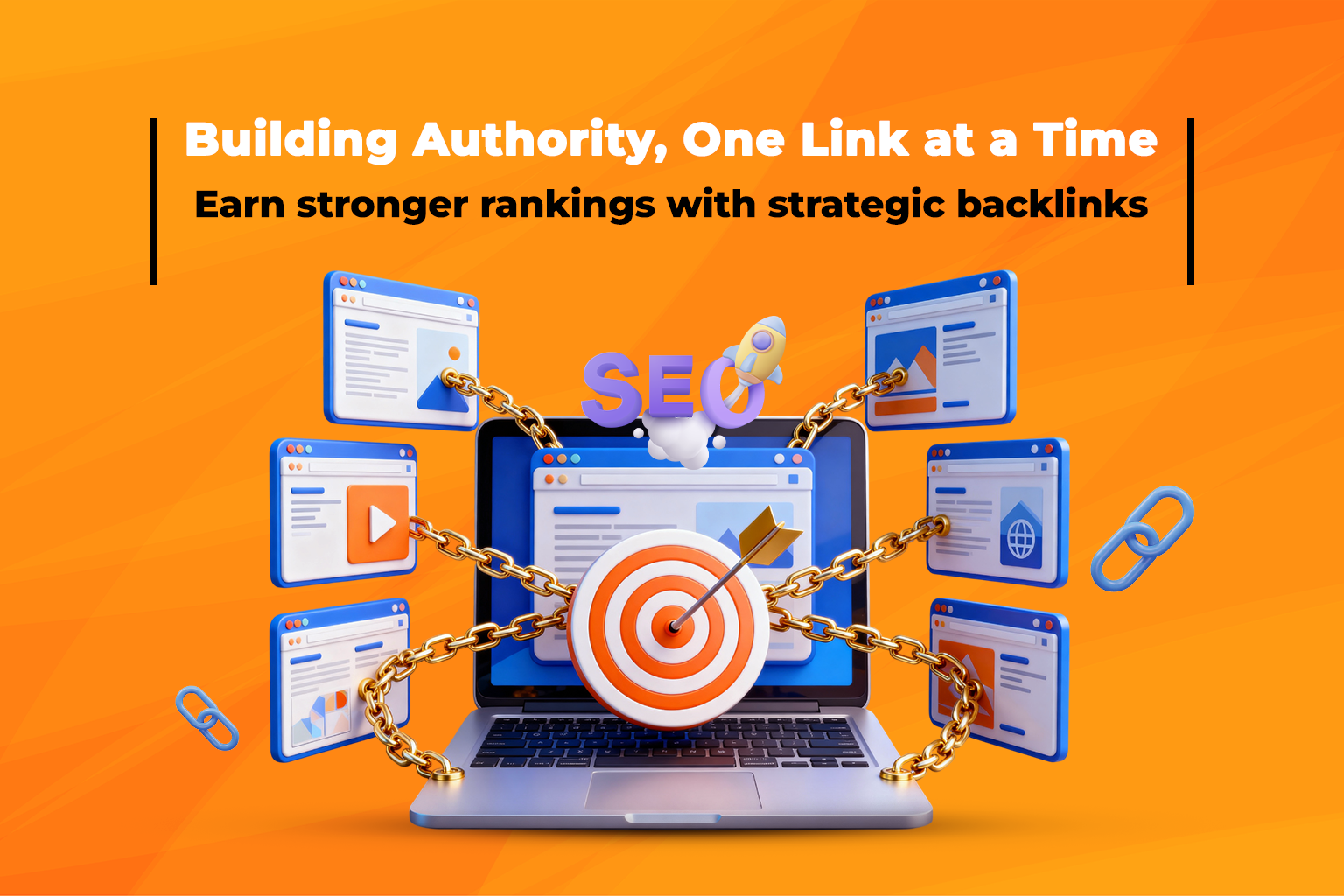 Diagram showing one website linking to another website