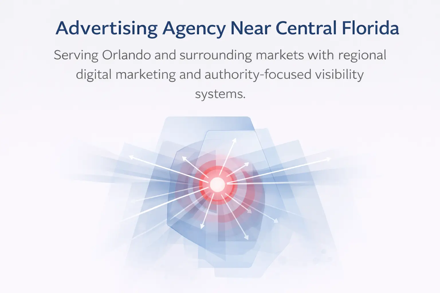 Advertising agency near Central Florida serving Orlando and surrounding markets with regional digital marketing and authority-focused visibility systems