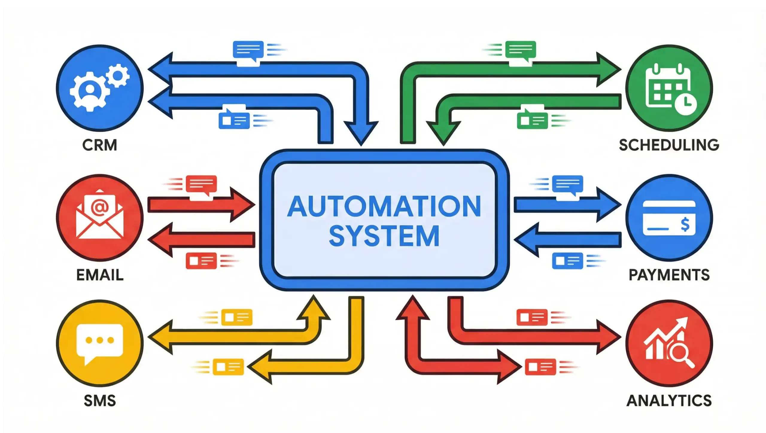 Casselberry business automation benefits infographic comparing manual work versus automated systems