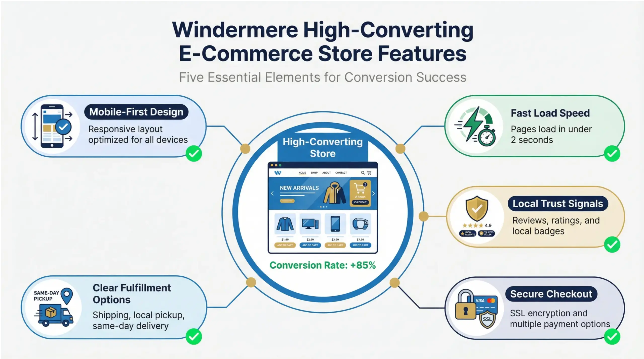 Windermere e-commerce store features that increase conversions